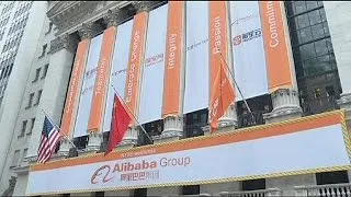 Chinese e-commerce firm Alibaba's stunning NY market debut