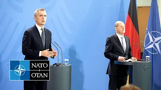 NATO Secretary General with the Chancellor of Germany 🇩🇪 Olaf Scholz, 18 JAN 2022