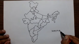 How to draw the map of India with states.