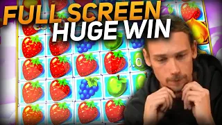 Streamer Super Huge win on the Fruit Party slot - Top 5 Biggest Wins of week