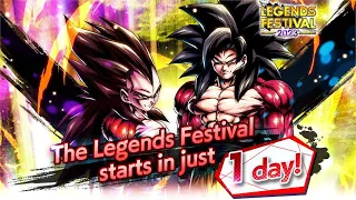 (Dragon Ball Legends) 1 DAY UNTIL LEGENDS FEST! REVISITNG 2022 TAG SSJ4 GOKU & VEGETA!