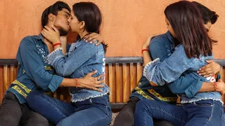 Romantic Prank On My Cute Girlfriend😘 || Real Kissing Prank || Yuvi K Prank