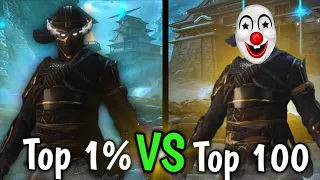 Difference Between Top 1% and Top 100 Players in Leaderboard - Shadow Fight 4 Arena