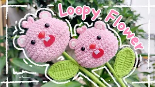 How to crochet LOOPY FLOWER | Crochet LOOPY FLOWER | Hướng dẫn móc len HOA LOOPY | Lem'n Do