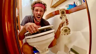 Sailing Maintenance: Upgrading to an Electric Toilet on our Sailboat - Ep. 238