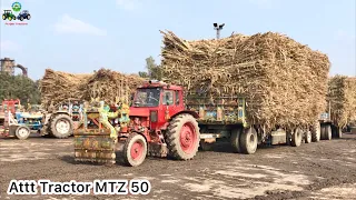 Belarus MTZ 50 | Super Power Tractor Finally Pull Trailer After Hard Struggle | Punjab Tractors