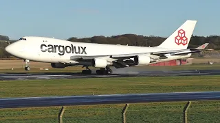 15 CARGOLUX 747s | Cargolux Boeing 747 Freighter Action at Prestwick Airport