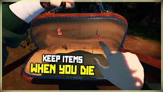 How To Keep More Items When Your Caught In Hello Neighbor 2 | Don't Lose Items - Scissors Shovel