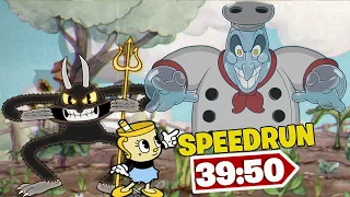 Cuphead + DLC en 39:50 - Speedrun