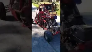 1000cc R1 buggy shredding tires