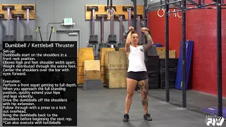 Dumbbell / Kettlebell Thruster