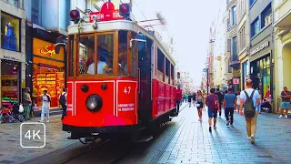 ISTANBUL WALKING TOUR 4K | TAKSIM SQUARE | ISTIKLAL AVENUE | GALATA TOWER | BOSPHORUS | GALATAPORT
