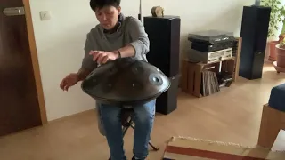 „Children“ by Robert Miles - a try on Handpan F Voyager, Leaf SoundSculpture