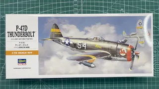 Hasegawa P-47D Thunderbolt 1/72 Scale Model Aircraft
