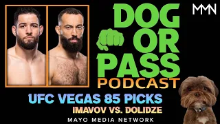 UFC Vegas 85 Picks, Bets, Props | Dolidze vs Imavov Fight Previews, Predictions