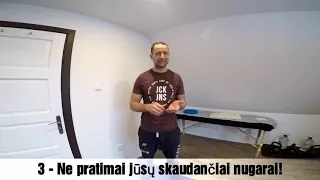 Ne pratimai jūsų skaudančiai nugarai!