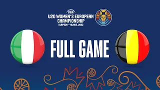 Italy v Belgium | Full Basketball Game | FIBA U20 Women's European Championship 2023