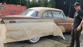 Fabricating a quarter panel for a 1956 Plymouth