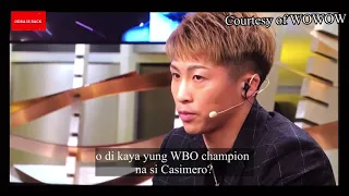 (Unseened interview) Naoya Inoue may balak gawin kay Casimero dahil sa ginawa nito (tagalog subbed)