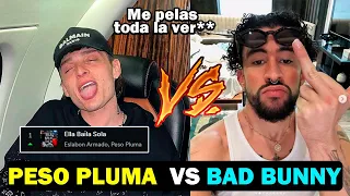 PESO PLUMA VS BAD BUNNY SE DAN CON TODO