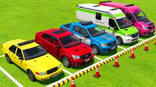 TRANSPORTING DACIA, RANGE ROVER, BMW, VOLVO, VOLKSWAGEN, MERCEDES POLICE CARS WITH MAN TRUCK ! FS22