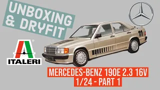 Mercedes-Benz 2.3 16V | 1:24 scale | Part 1: Unboxing & Dry fit