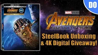 Avengers Infinity War 4K Blu-ray SteelBook Unboxing & 4K Digital Giveaway | Best Buy Exclusive