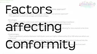 Factors affecting conformity | Revision for A-Level Psychology