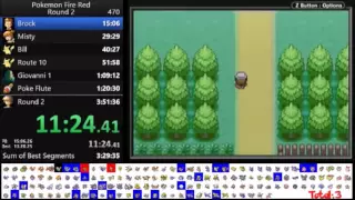 Pokemon Fire Red round 2 speedrun in 3:34 (IGT)