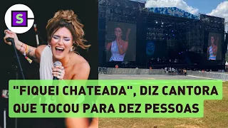 Lollapalooza: Gab Ferreira sobre show para 10 pessoas: 'Não tem como prever quantos vão aparecer'