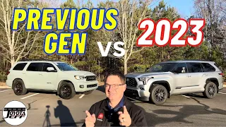 Battle: 2023 Toyota Sequoia vs Previous Generation!