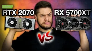 RX 5700 XT vs RTX 2070 Super: Qual a MELHOR escolha? CONSUMO, PREÇO, TEMPERATURA e GAMES lado a lado