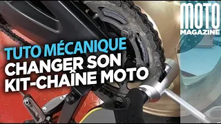 Changer son Kit chaine moto - Tuto Moto Magazine