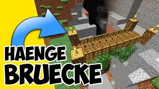 Minecraft Hängebrücke bauen 1.14 | wie baut man eine Hängebrücke in Minecraft