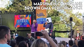 Marshemello & Kane Brown GMA 2019 Performance (Live show fun time)