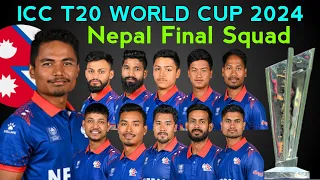 Icc T20 World Cup 2024 | Team Nepal Squad | Nepal Team Squad For T20 World Cup 2024 | WC 2024