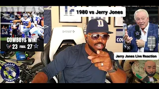 Dallas Cowboys Win a Close one at home vs Houston Texans | Live Reaction from Jerry Jones