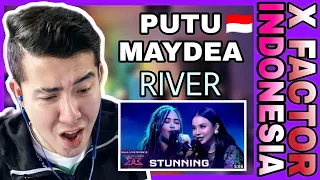 [REACTION] PUTU MAYDEA - RIVER (Bishop Briggs) - X Factor Indonesia 2021