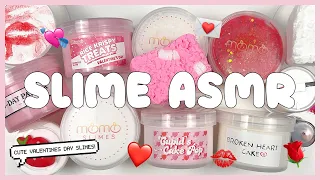 SATISFYING SLIME ASMR IN 4K 💕 $120 Valentines Day Momo Slimes Unboxing