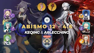 Abismo 12 da 4.6 - Keqing Aggravate & Arlecchino Vaporize | Genshin Impact Spiral Abyss Gameplay