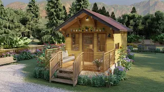 Charming Tiny House Design 4 x 6 meters ( 260 sqft ) SIMPLE & PERFECT