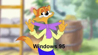 I Accidentally Cat Leopold Says Windows 95 (0-100% Transform)