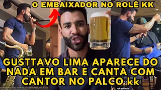 Gusttavo Lima do NADA em BAR, SURPREENDE cantor sobe no PALCO e faz LIVE direto de Campina Grande