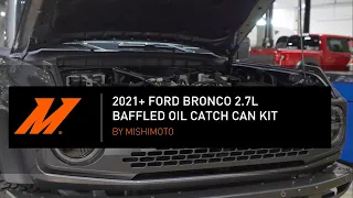 2021+ Ford Bronco 2 7L Baffled Catch Can Install