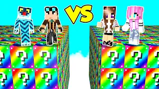 GUERRA DEI LUCKY BLOCK ARCOBALENO SU MINECRAFT! 🌈