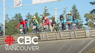 8-year-old BMX biker tears up the track