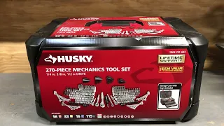 Husky mechanics tool set (270 piece)