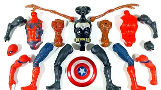 Assemble Batman VS Siren Head VS Spiderman Avengers Superhero Toys