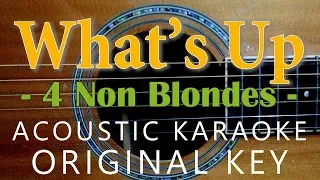 What's Up - 4 Non Blondes[Acoustic Karaoke]