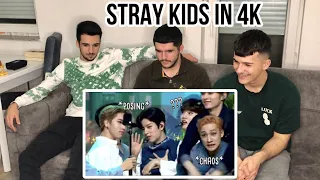 FNF Reacting to Stray Kids caught in 4k (chaotic) | STRAY KIDS REACTION